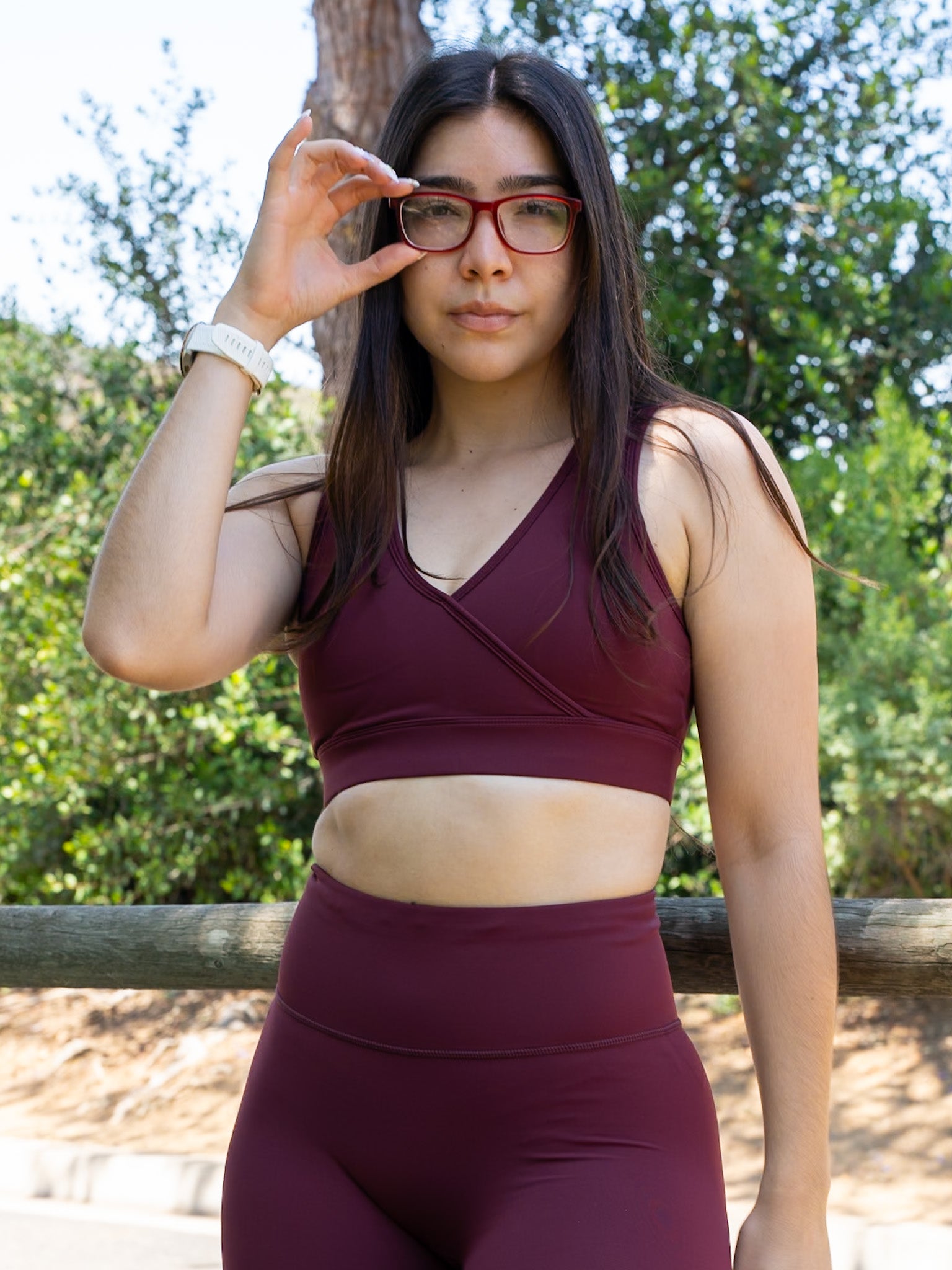 Performance Sports Bra - Burgundy