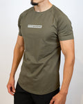 Fitgods Box Logo Fitted Tee - Olive Green