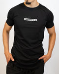 Fitgods Box Logo Fitted Tee - Black