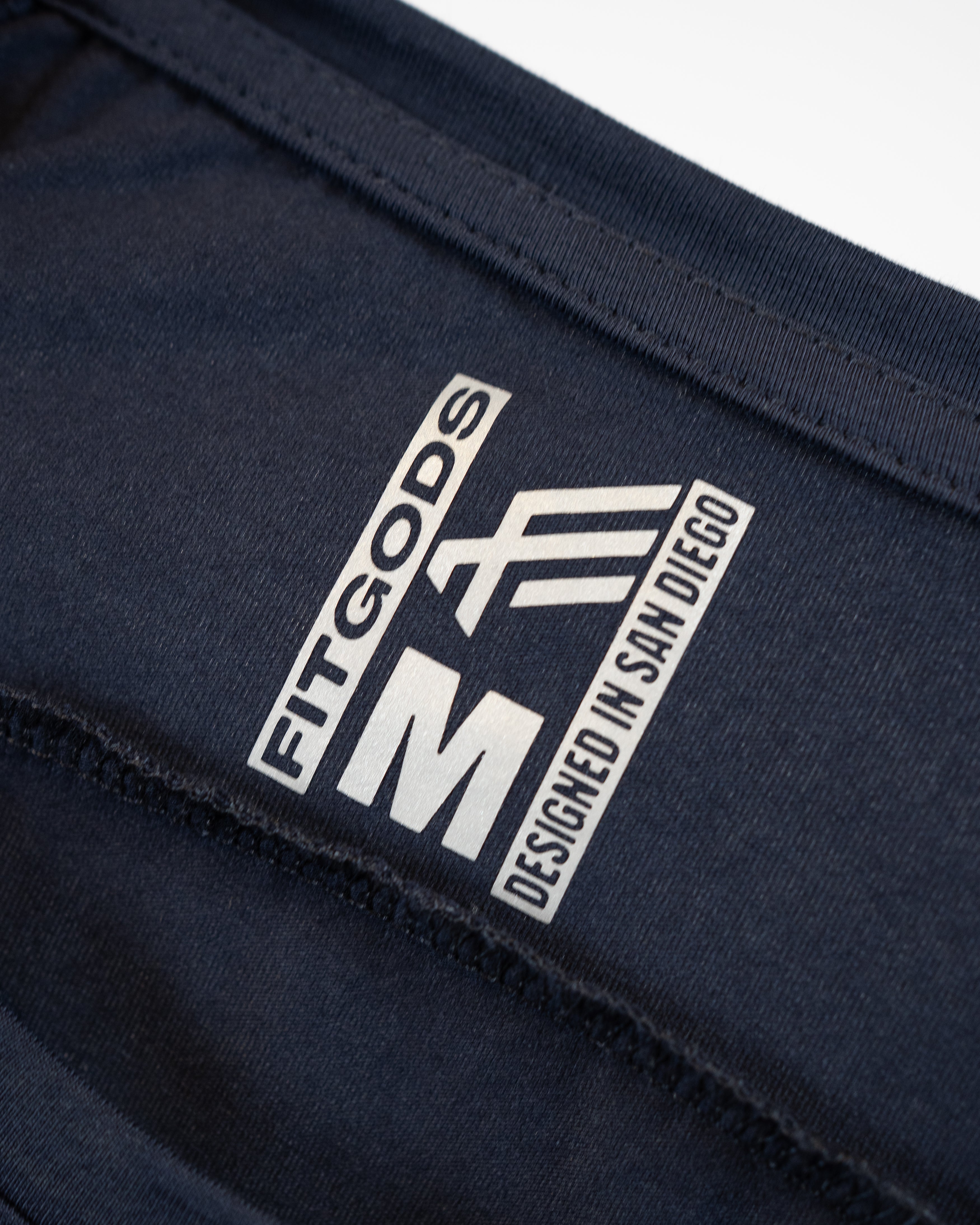 Fitgods Box Logo Fitted Tee - Navy Blue