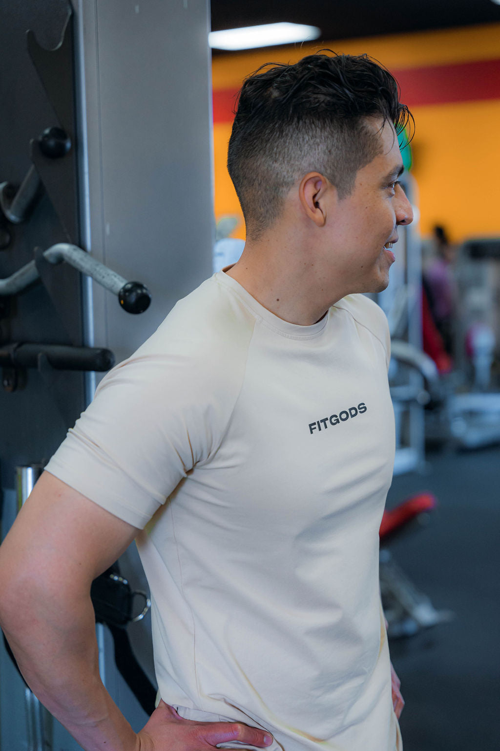 Camiseta de manga corta Performance - Desert Sand