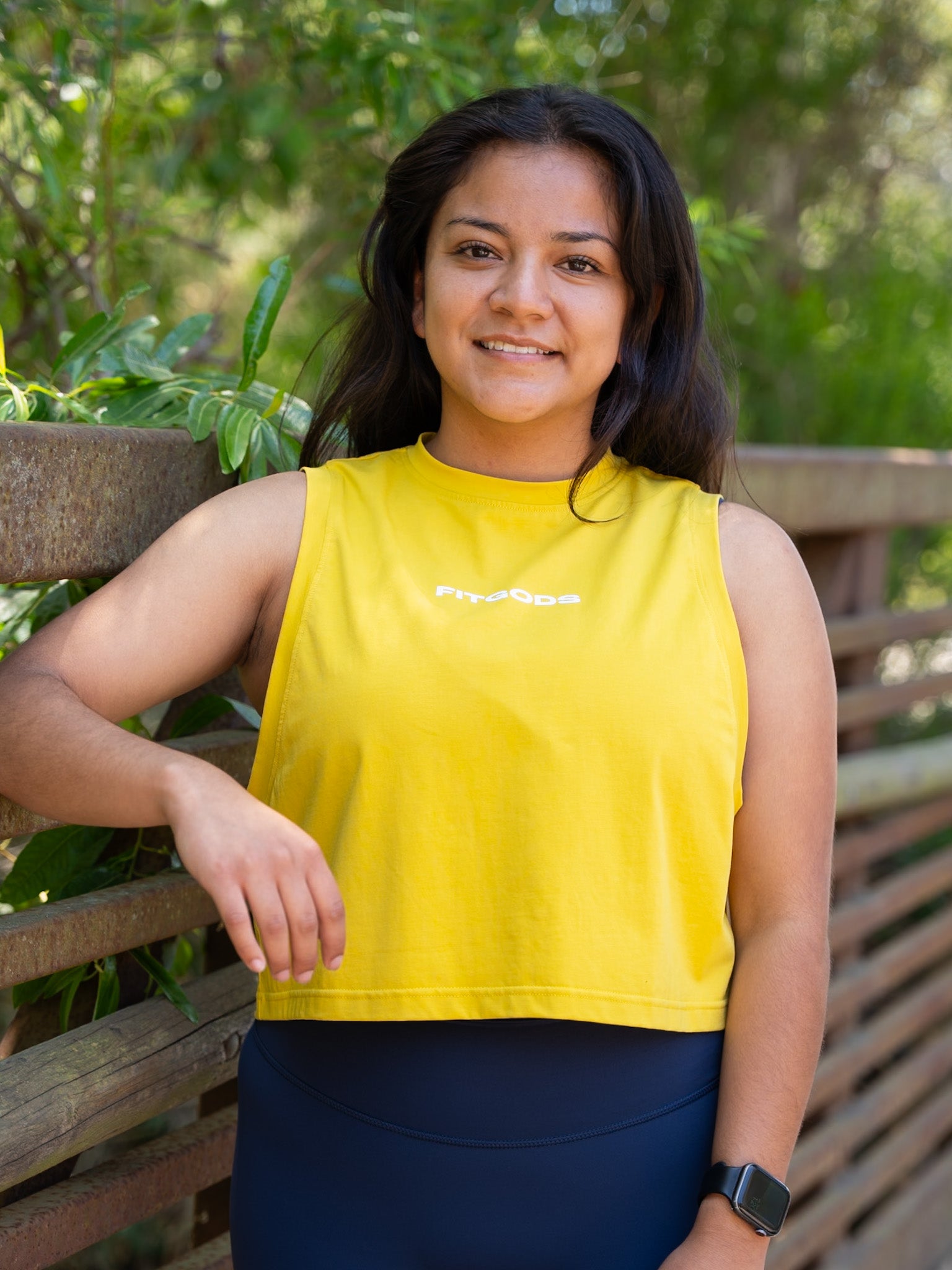 Cropped Tank Top - Yellow