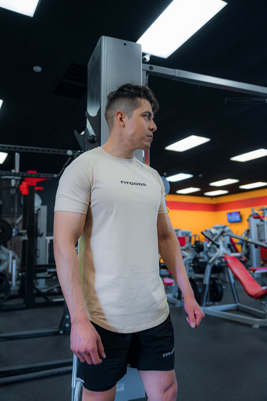 Performance Fitted Tee - Desert Sand