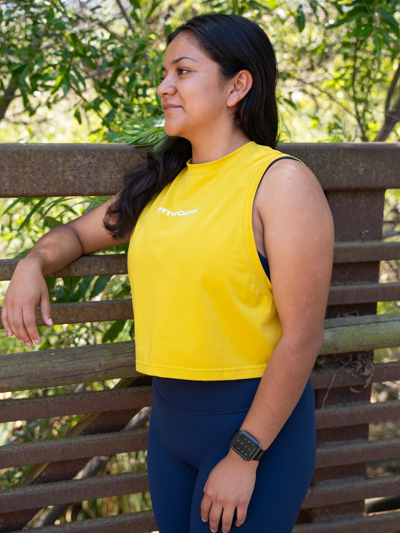 Cropped Tank Top - Yellow
