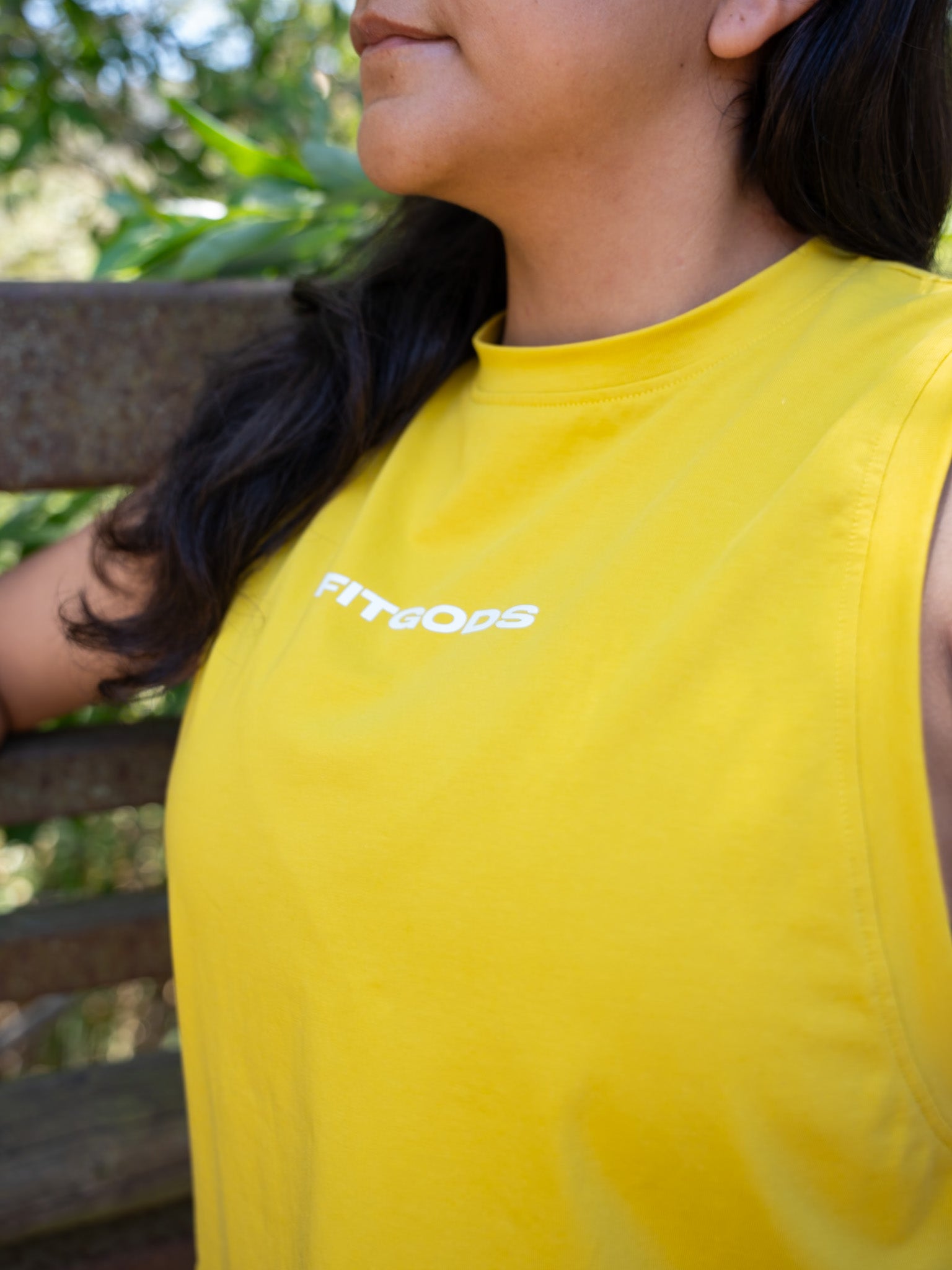 Cropped Tank Top - Yellow