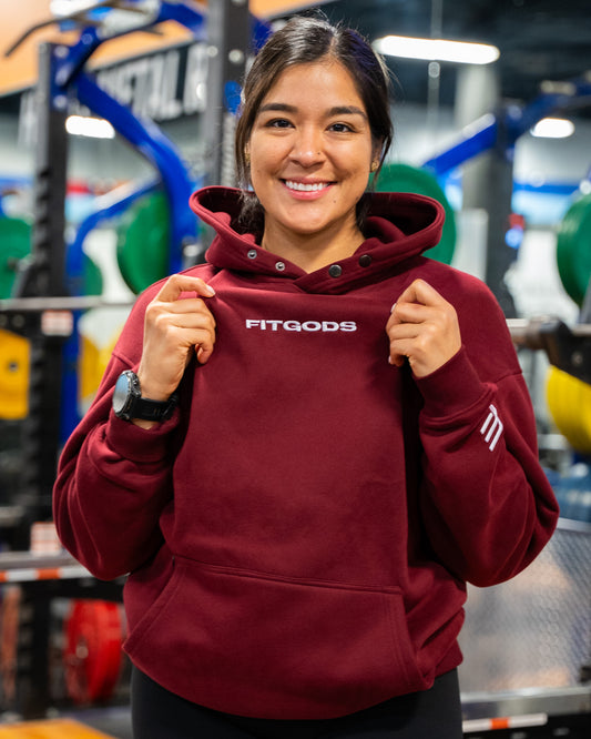 Unisex Winter Hoodie - Burgundy