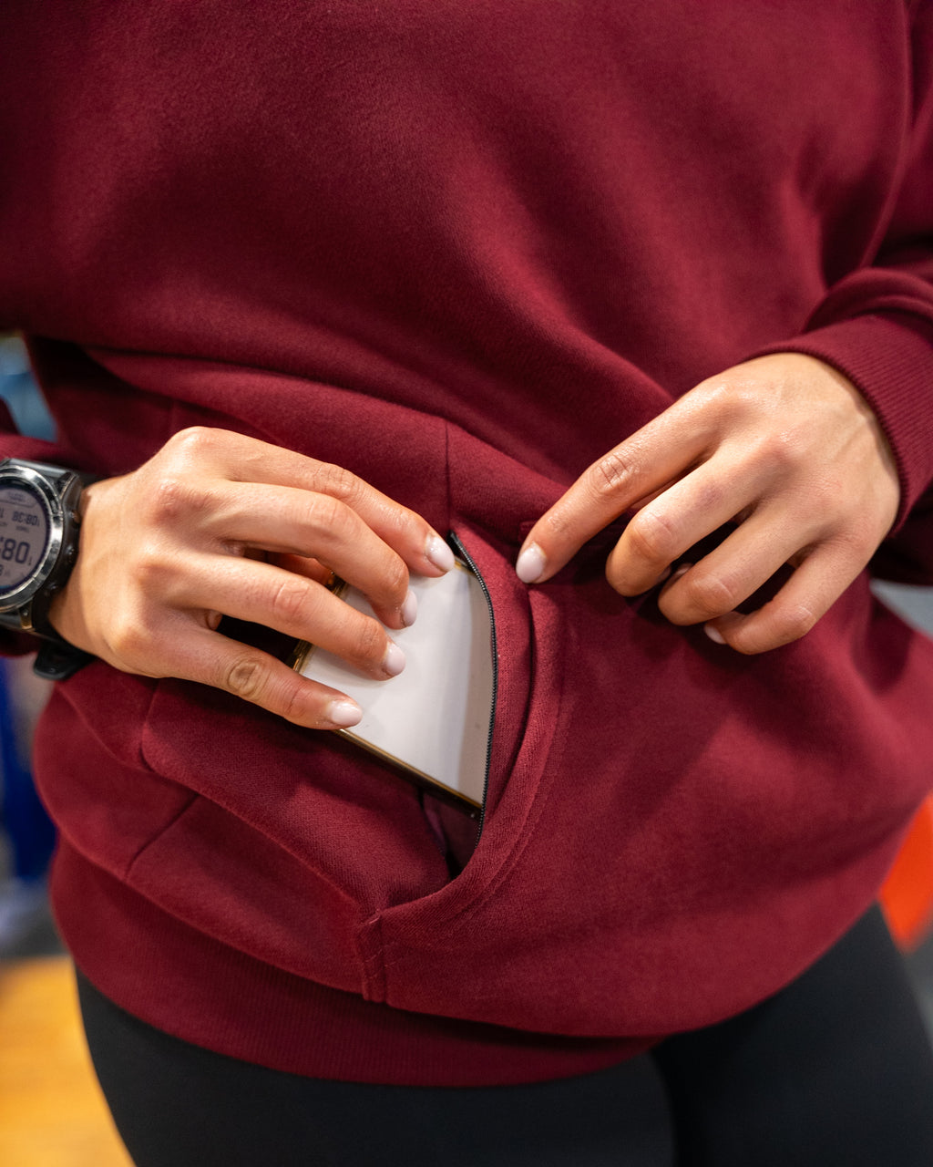 Unisex Winter Hoodie - Burgundy