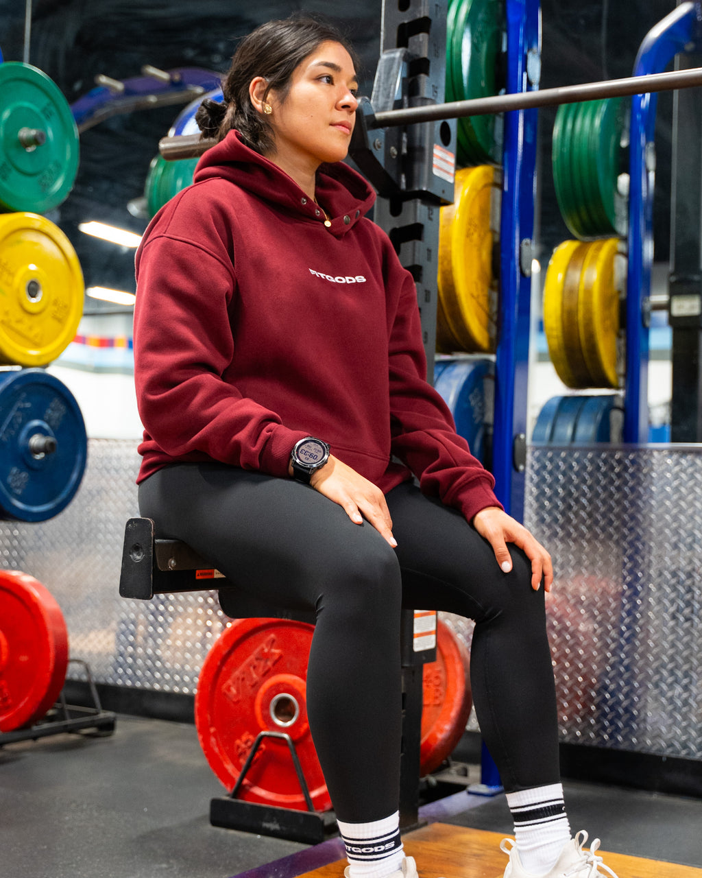 Unisex Winter Hoodie - Burgundy