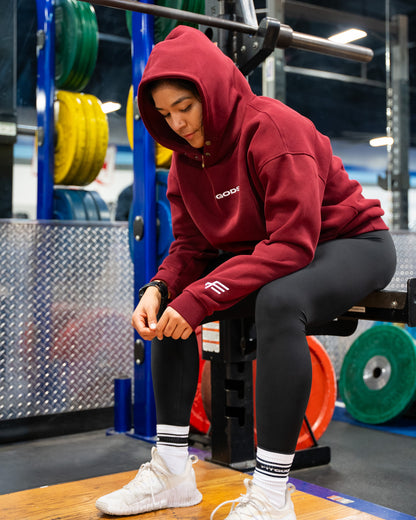 Unisex Winter Hoodie - Burgundy