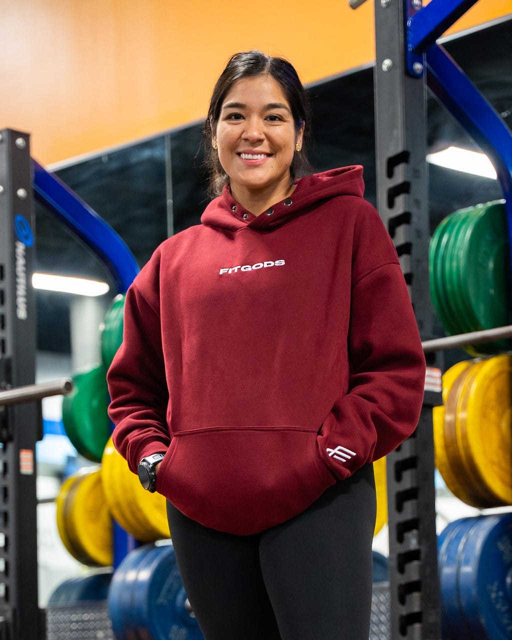 Unisex Winter Hoodie - Burgundy