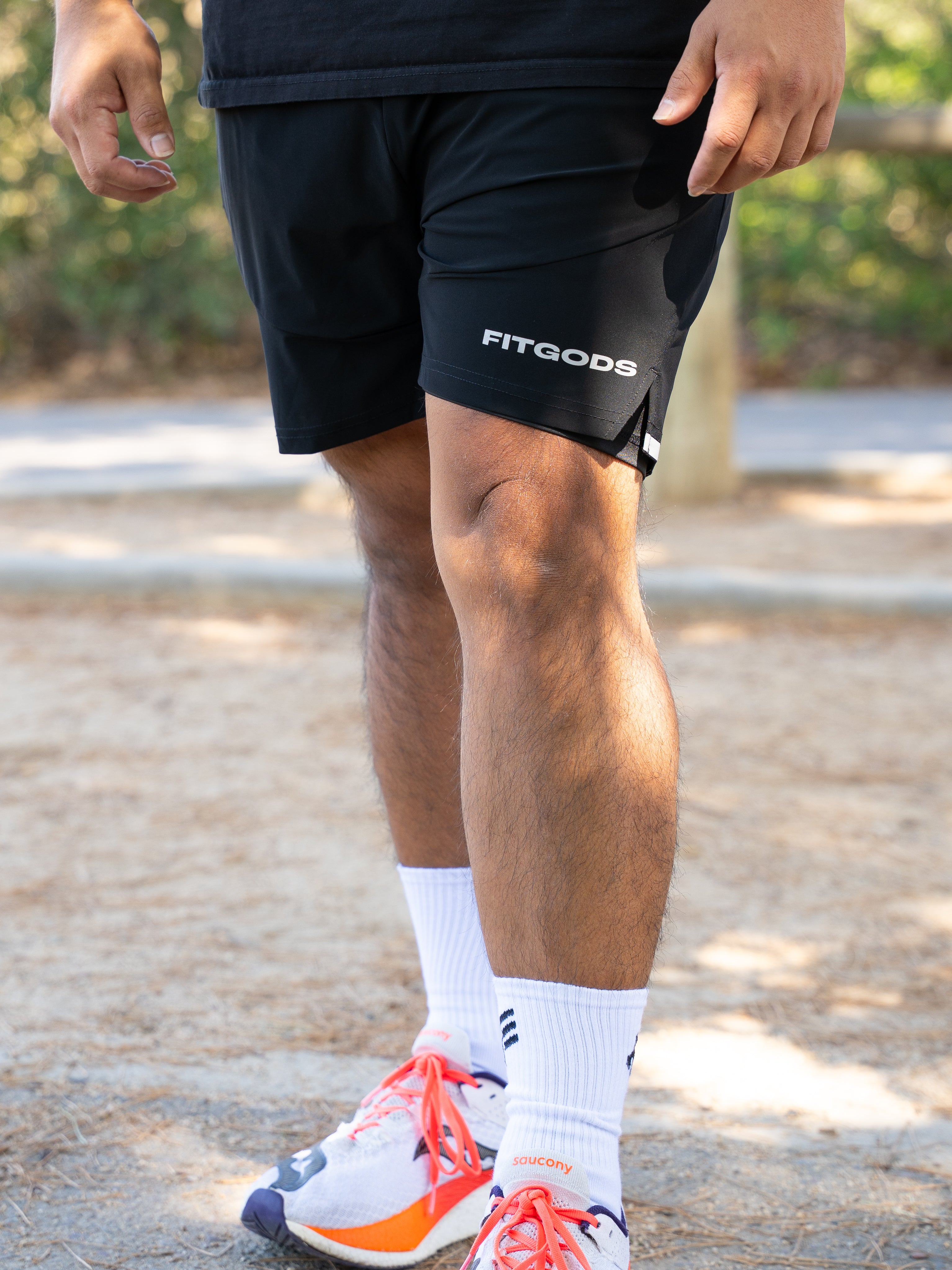 2-in-1 Training Liner Shorts - Black