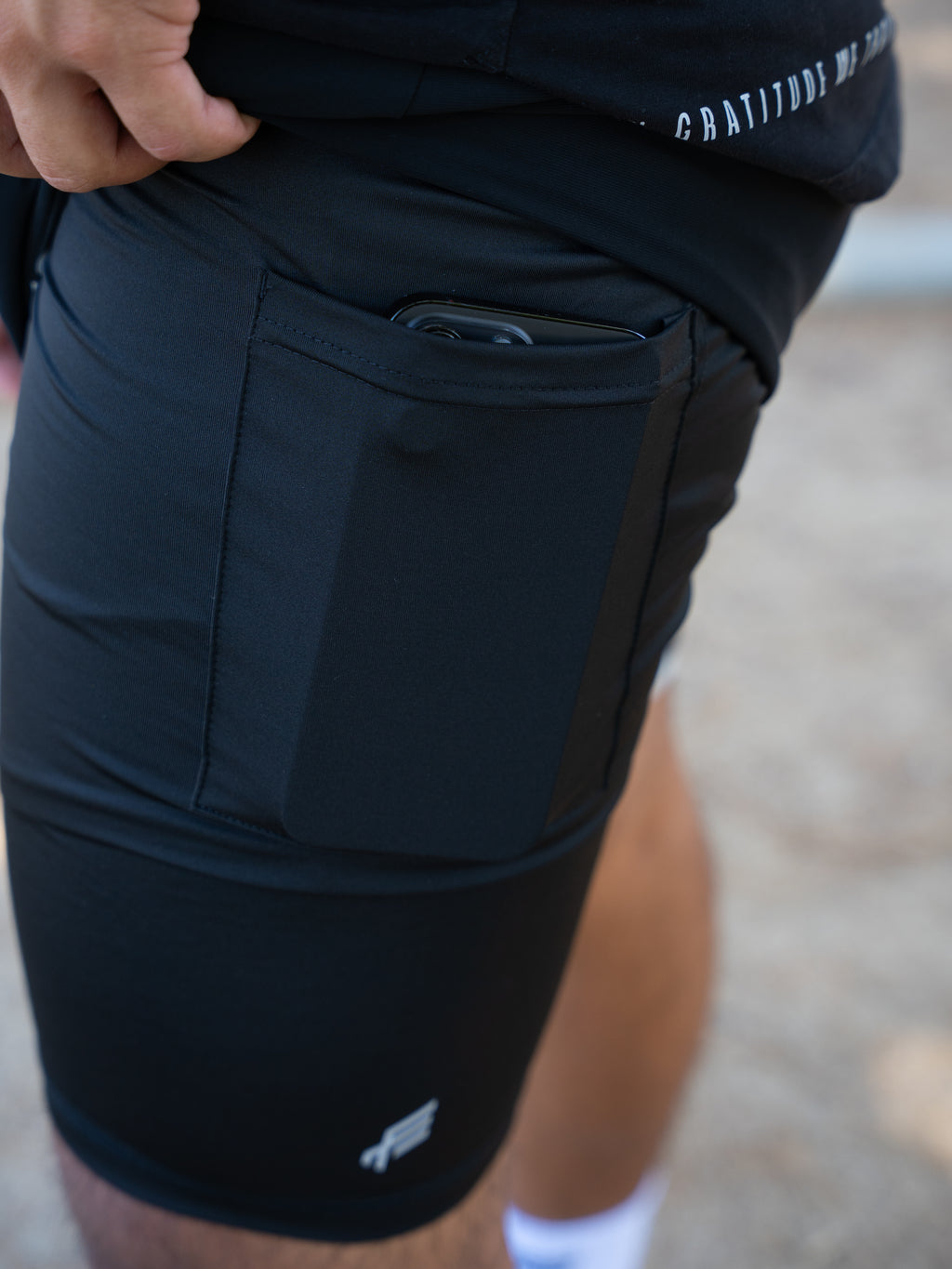 2-in-1 Training Liner Shorts - Black