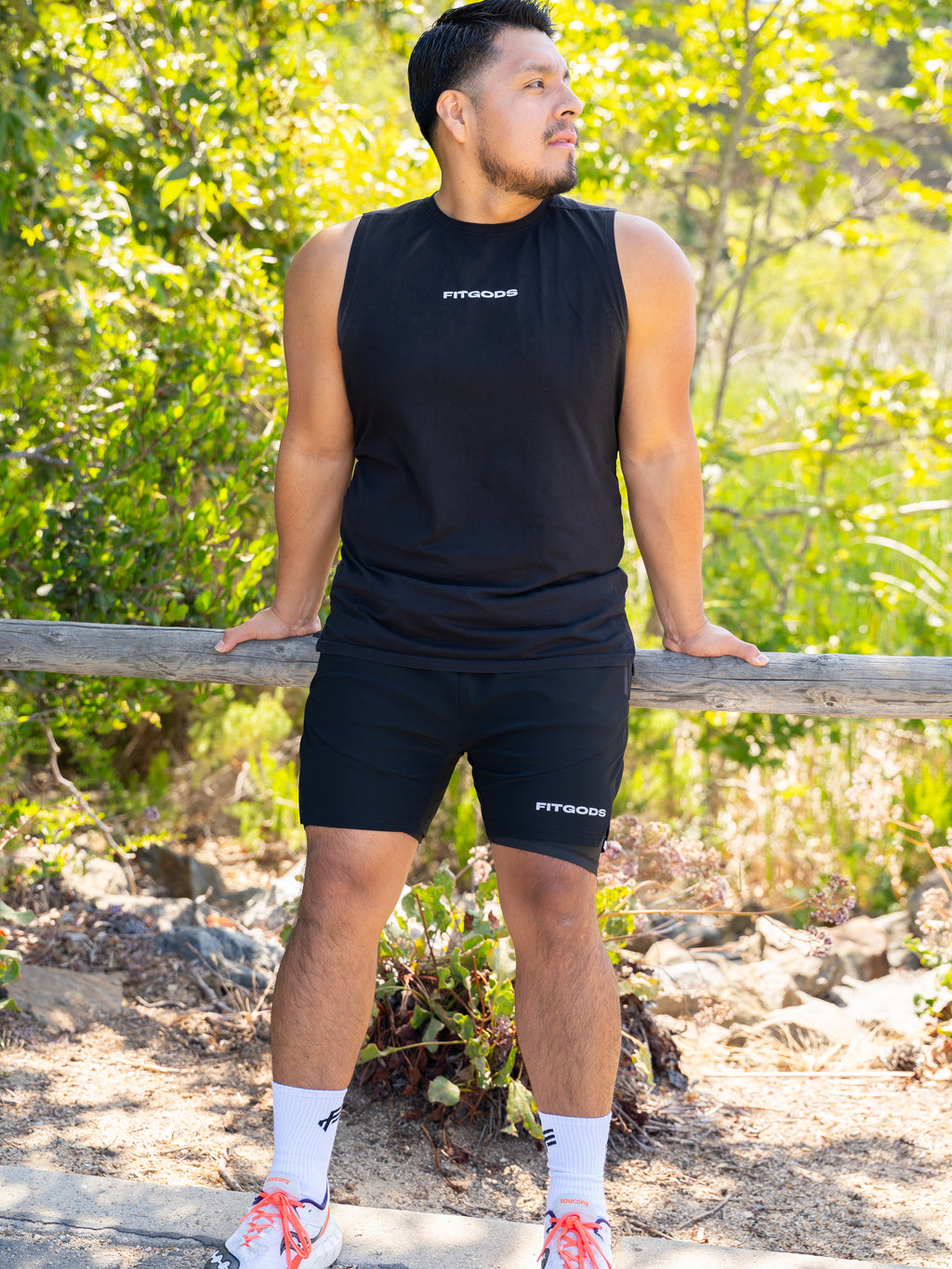 2-in-1 Training Liner Shorts - Black