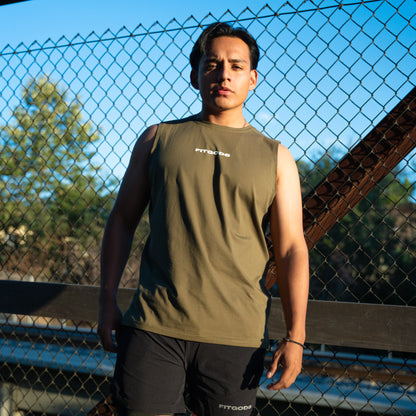 Cutoff Tank - Olive Green