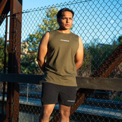 Cutoff Tank - Olive Green