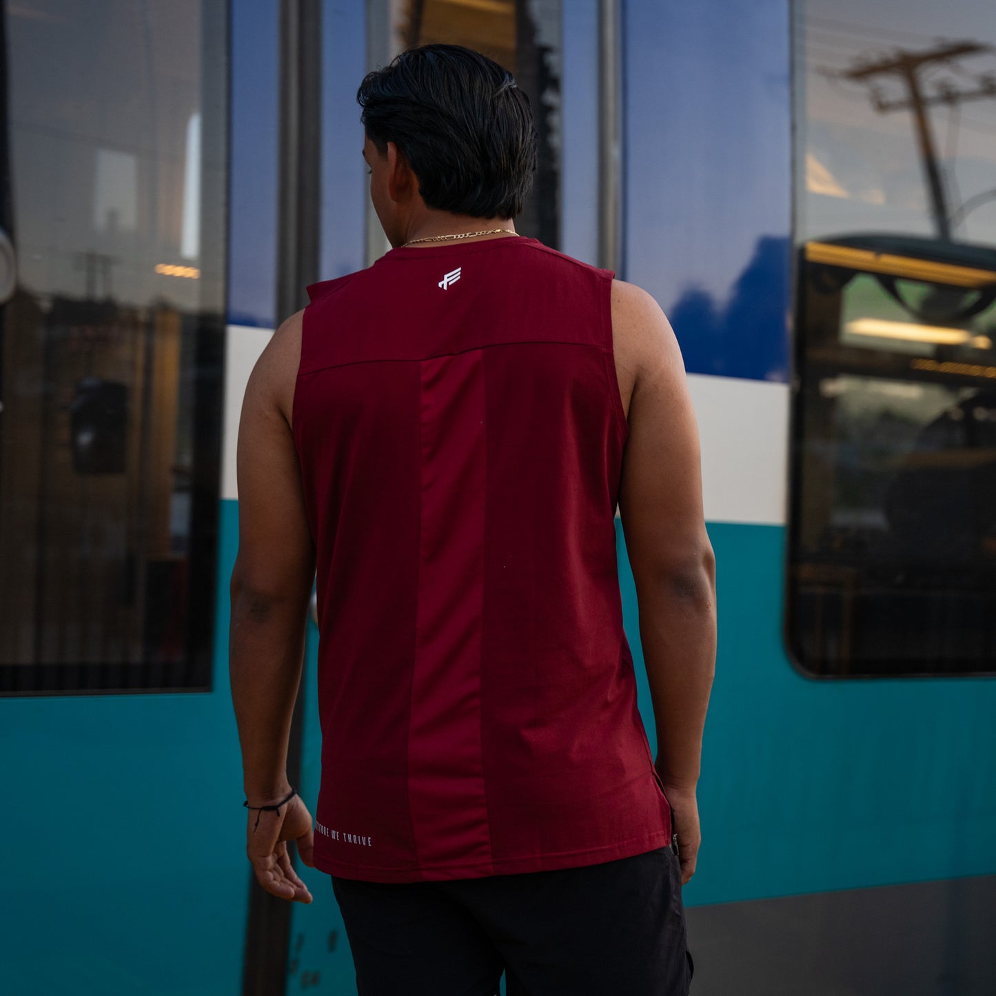 Cutoff Tank - Wine Red