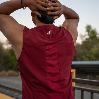 Cutoff Tank - Wine Red