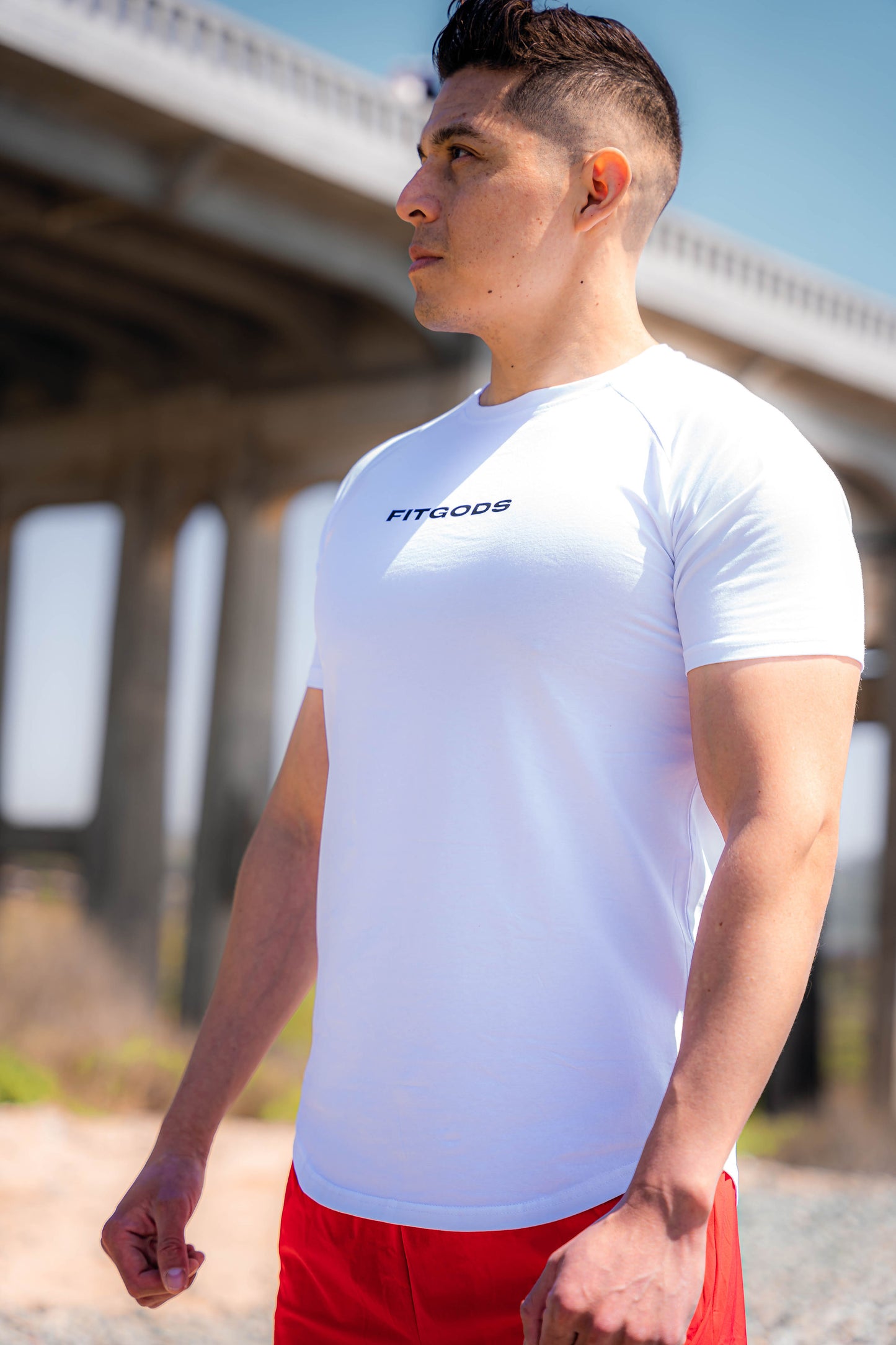 Performance Fitted Tee - White