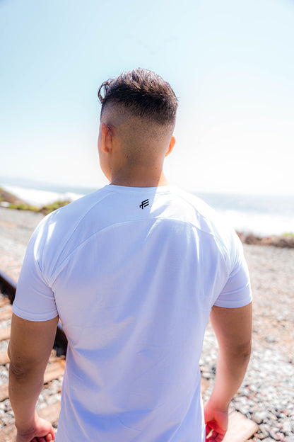 Performance Fitted Tee - White