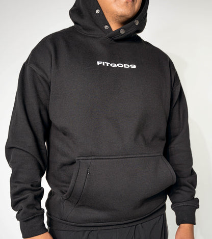 Premium Relaxed Hoodie - Black