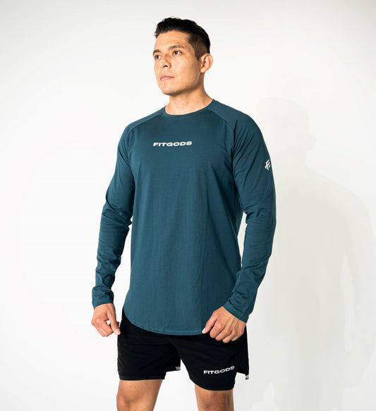 ALWAYS GRATEFUL Performance Long Sleeve - Teal