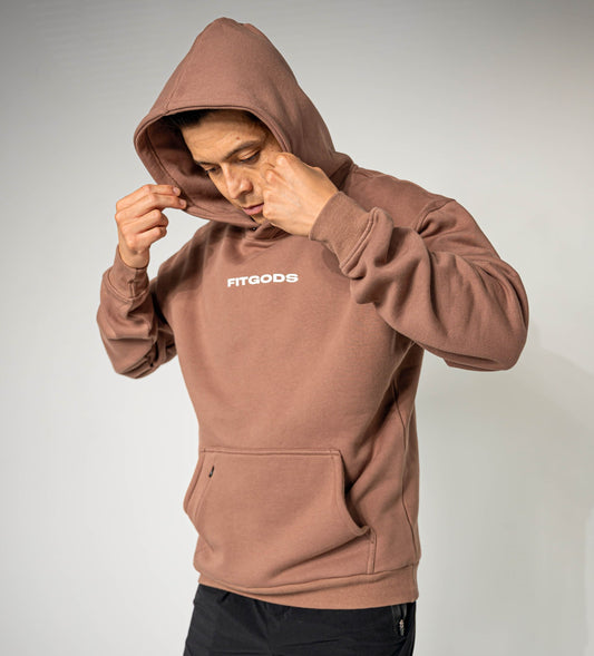 Premium Relaxed Hoodie - Brown