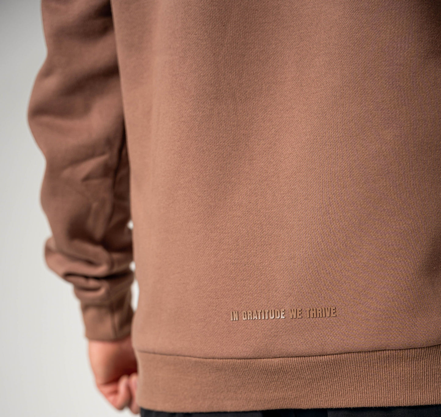 Sudadera con capucha Premium Relaxed - Marrón