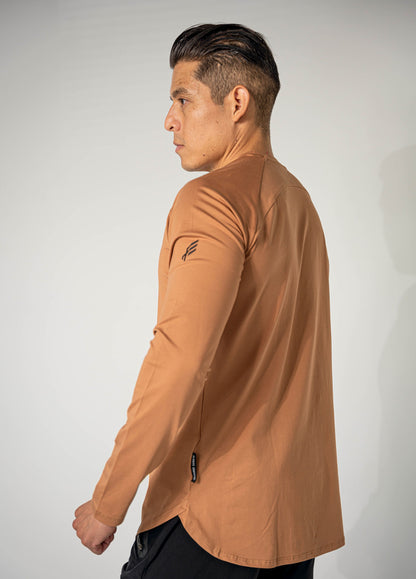 ALWAYS GRATEFUL Performance Long Sleeve - Copper Brown