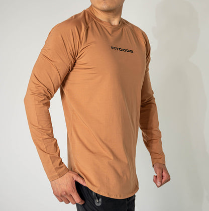 ALWAYS GRATEFUL Performance Long Sleeve - Copper Brown