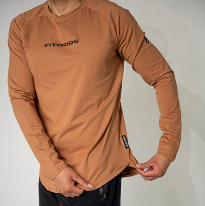 ALWAYS GRATEFUL Performance Long Sleeve - Copper Brown