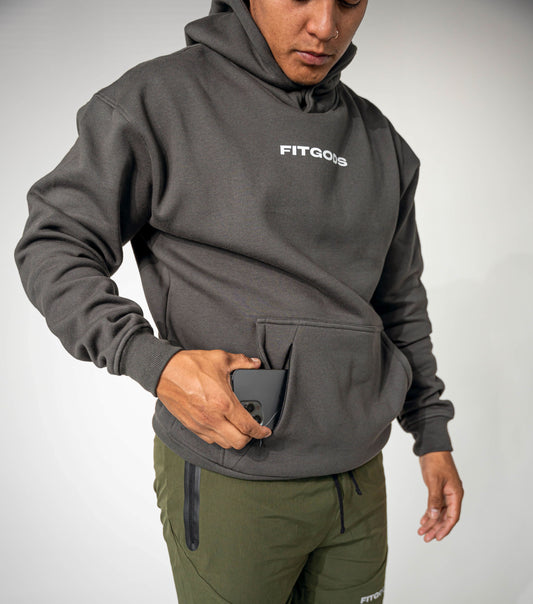 Premium Relaxed Hoodie - Dark Gray