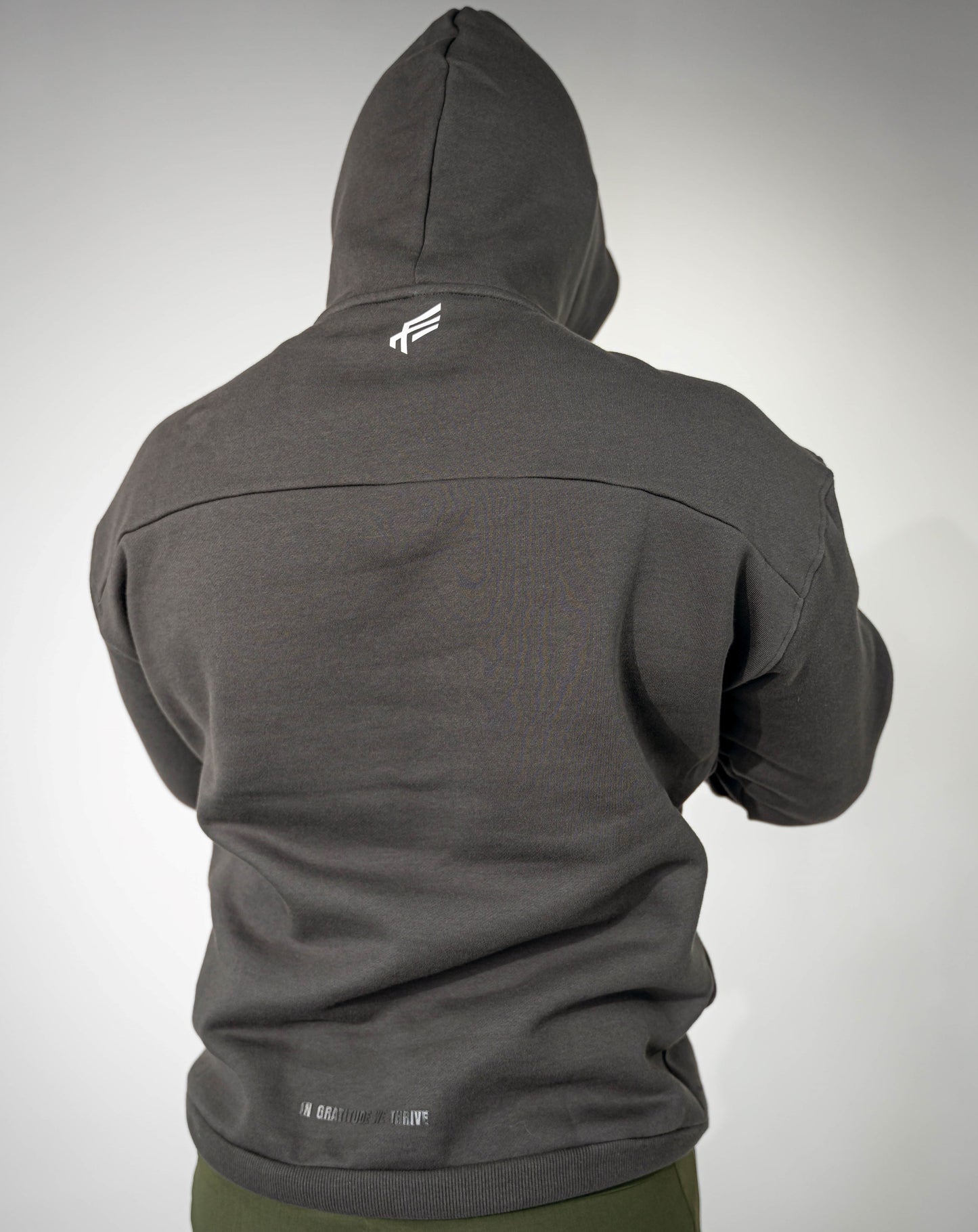 Sudadera con capucha relajada premium - Gris oscuro