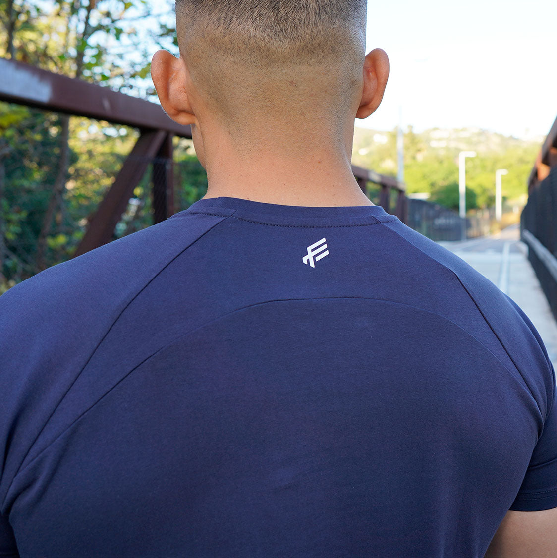 Performance Fitted Tee - Navy Blue