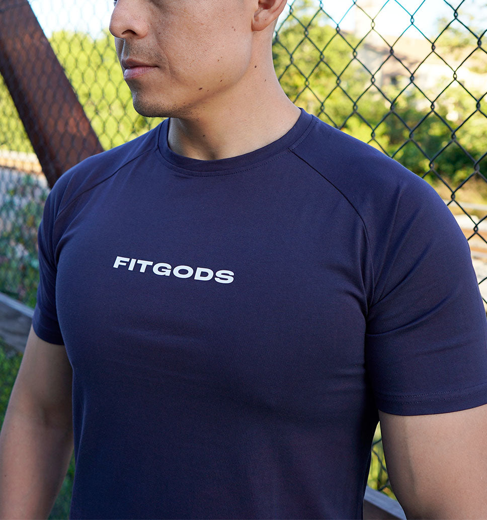 Performance Fitted Tee - Navy Blue