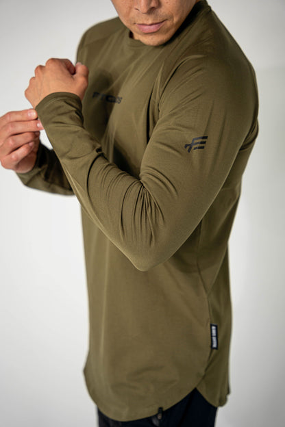 ALWAYS GRATEFUL Performance Long Sleeve - Olive