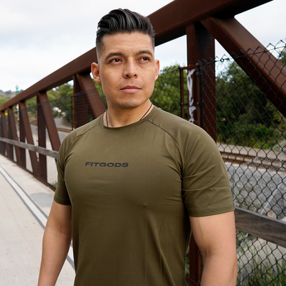 Performance Fitted Tee - Olive