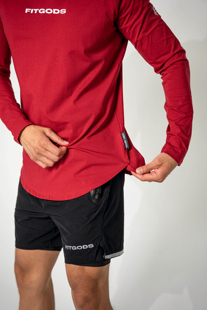 ALWAYS GRATEFUL Performance Long Sleeve - Red