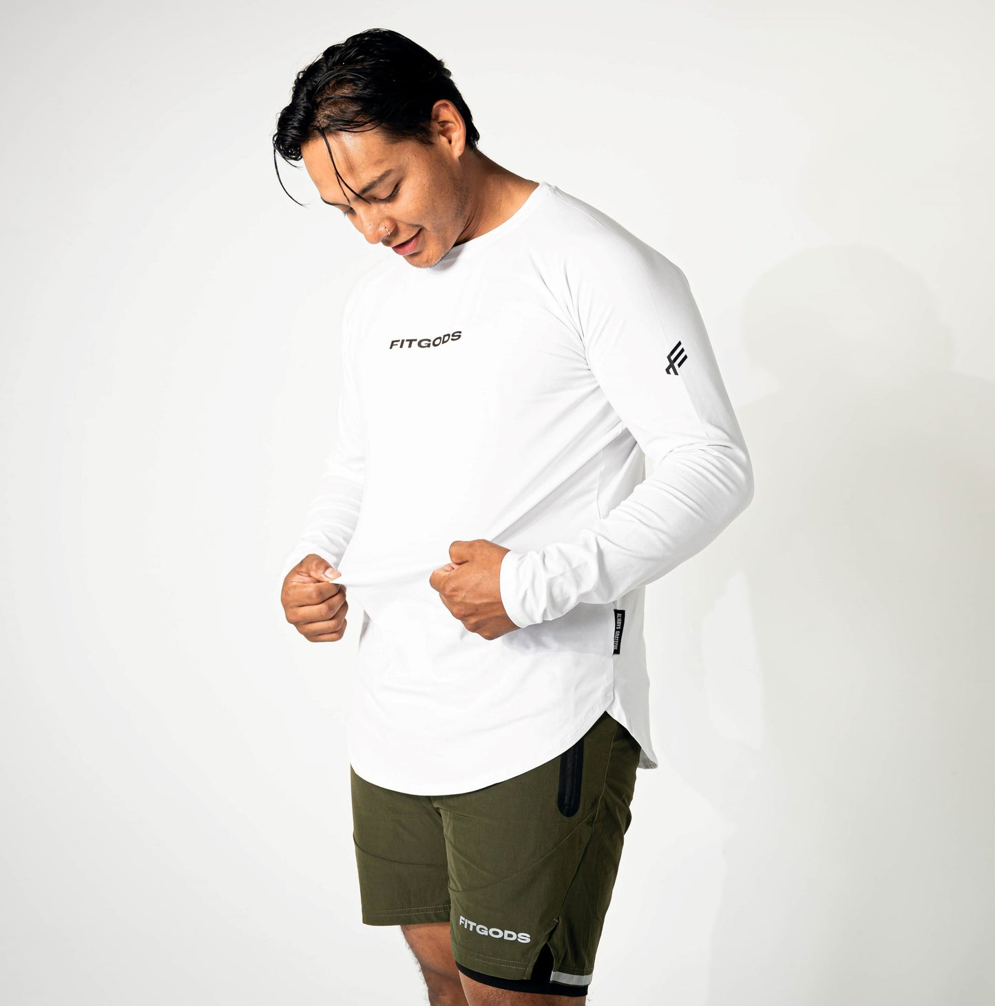 ALWAYS GRATEFUL Performance Long Sleeve - White