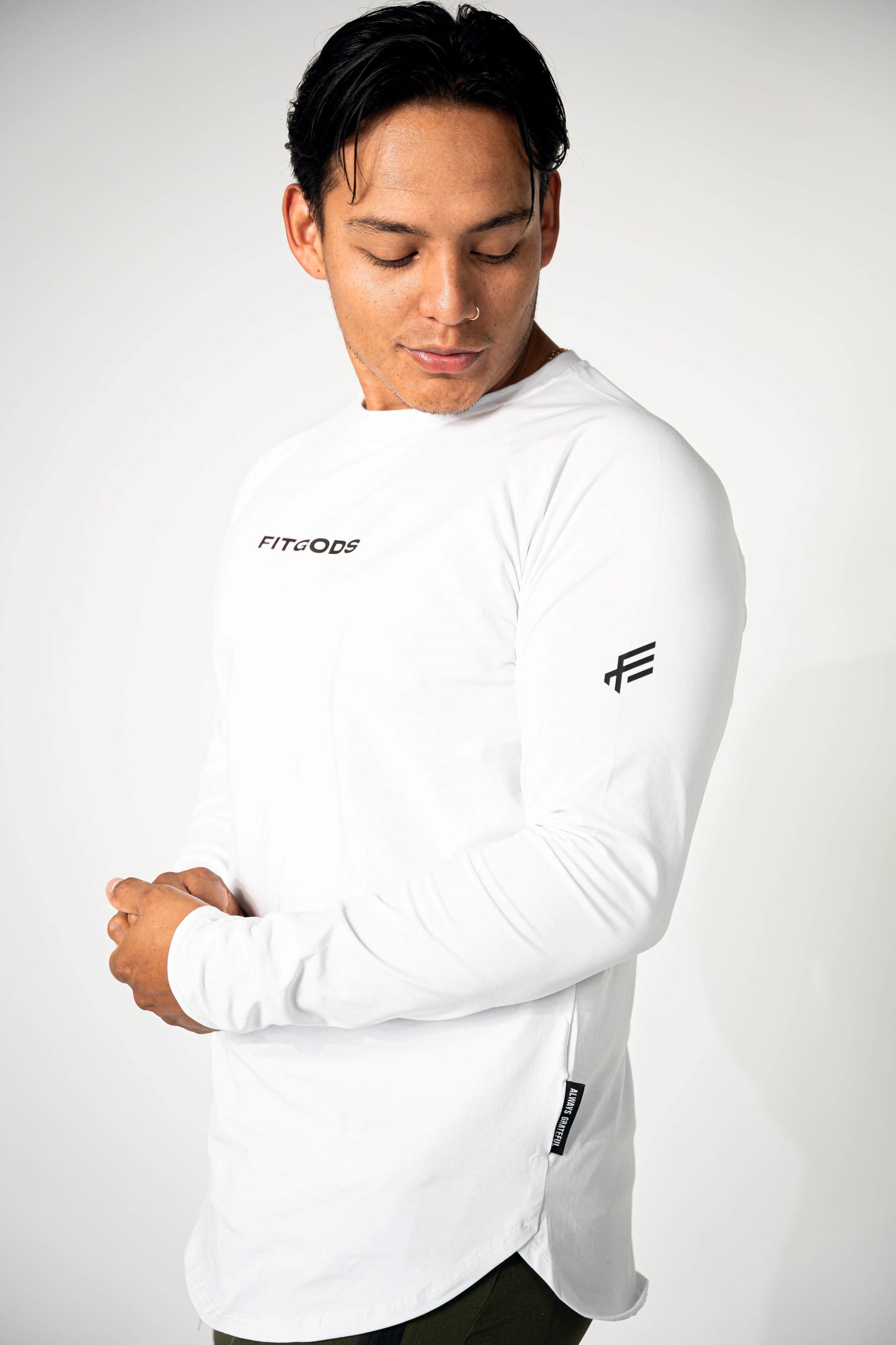 ALWAYS GRATEFUL Performance Long Sleeve - White